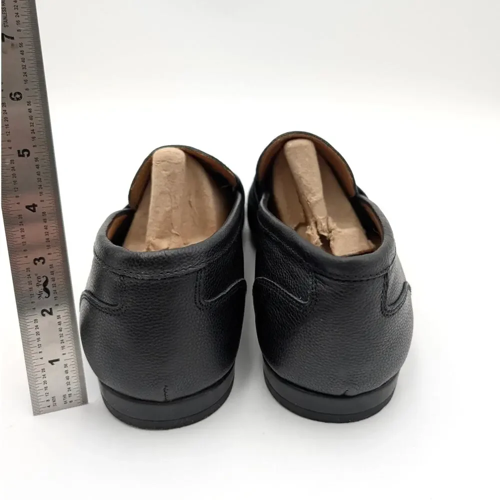Vittorio Russo Millar Penny Loafer Shoes Men's Black Size US11.5M EU44.5